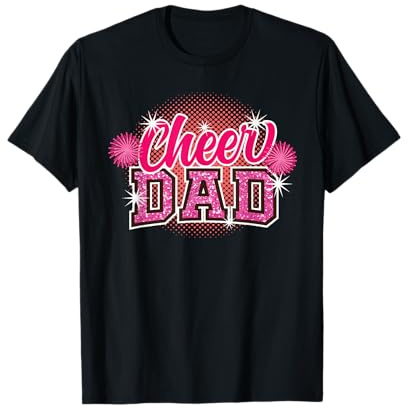 Cheer Dad Vatertag Cheerleader Papa Papa Cheerleading T-Shirt