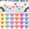 24 Stück Valentinstag Süßigkeiten Herz Auto Magnete Kit Reflektierende Herzform Kühlschrank Magnete Garagentor Magnete Dekor Bunte Herz Magnete Automotive Magnet Aufkleber für Kühlschrank Whiteboard