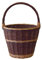 Dehner Weidekorb mit Tragegriff, Erntekorb, Kaminkorb, Ø 38 cm, Höhe 53 cm, Weide, braun