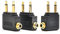 IZyufan 3 Stück Flugzeug Adapter, Airline Adapter Flugzeugadapter 3,5 mm Stereo Buchse Audio für Kopfhörer für alle Airlines