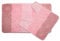 Emma Barclay Halo Badematte/Badematte 45 x 75 cm/Sockel 45 x 45 cm, gestreift, Rosa, 2-teilig