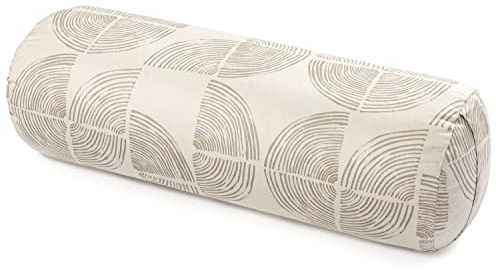 Lotuscrafts® Yoga Rolle Ø24 cm, Yogabolster mit 100% Bio-Dinkelfüllung, Waschbarer Bezug aus Baumwolle, für Yin Restorative Yoga-Übungen, GOTS Zertifiziert