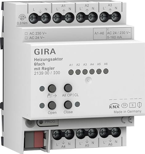 Gira Heizungsaktor 6-f. Regler 213900