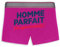 La French Touch Boxer Homme Humour Homme Parfait et Modeste - Imprimé en France - Caleçon Homme Drole et Rigolo - Cadeau Humour Anniversaire Original (Rose, L)