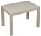 URBN GARDEN 40 x 60 cm Outdoor Kunststoff leichter Couchtisch Terrasse Balkon Gartenmöbel (Capuccino)