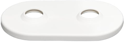 Doppel Heizungsrohr Rosette (15-22mm) (1 Stk) zur Abdeckung von Heizungsrohren am Boden - Doppelrosette für Heizkörper - Doppelt Heizkörperrosetten für Heizung - Rosetten für Heizkörperrohre