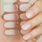 DANNI & TONI 28 Stickers White Transparent Ombre Semi Cured Nail Wraps Soft Self-Adhesive Gel Nail Stickers(Frosty Veil),Salon-Quality Gel Nail Polish Strips Manicure Stickers Set