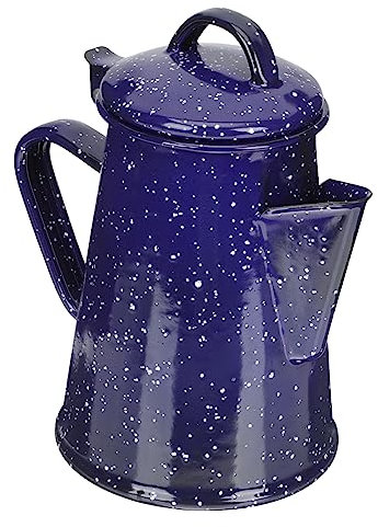 COLLBATH Retro Emaillierter Teekessel Praktischer Wasserkocher Für Zuhause Und Camping Mit Bequemen Griff Und Dünnem Ausguss Eleganter Kaffeekocher Für Teeliebhaber