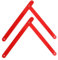 OSALADI 2pcs Folding Step Ladder Hinges Attachment Herringbone Ladder Tie Rod Ladder Accessories Red 34.5cm
