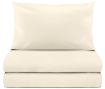 KASANOVA Completo Letto Piazza 1/2 Nuovo Cotton Tapioca, One Size