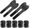 5 Stück Handschuhe, Arbeitshandschuhe, Gloves, Atmungsaktive Handschuhe, Wiederverwendbare, für Daumen Zeigefinger Mittelfinger Ringfinger Kleiner Finger (Schwarz)
