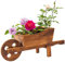 YXUANYZNB Fioriera ornamentale a carriola, fioriera multifunzione in legno, fioriera in legno ornamentale da giardino per giardino all'aperto