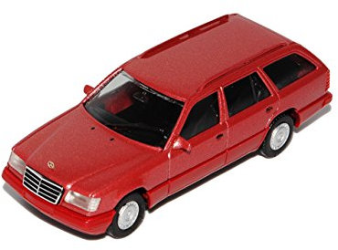 Mercedes-B E-Klasse W124 E320 T-Modell Kombi Rot 1984-1997 H0 1/87 Herpa Modell Auto