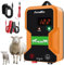 15 KM cloture electrique, LED affichage ClôTure éLectrique Pour Animaux, 2J electrificateur cloture electrique Pour ÉLevage D'Animaux Cheval Vache Moutons,Pour ferme jardin pâturage（Noir）