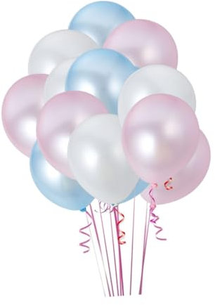 Alipis 100pezzi Palloncini in Lattice Rotondi Per Decorazioni Di Feste e Matrimoni e Rosa Chiari Facile Da Gonfiare