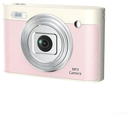 Fotocamera digitale da 50 MP con sistema di registrazione video 1080p a doppio obiettivo, zoom 8x, design compatto, display da 2,4 pollici, attrezzatura fotografica con scheda di memoria da 32 GB