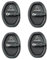 NJVFMQOJ 4 Pcs Car Door Lock Protector For Citroen C4 Grand Picasso Sedan C3 C5 Berlingo Jumper,Car Door Lock Cover,Car Handle Protector,Car Accessories,A-Black