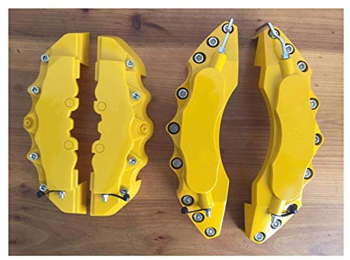 Applicable à – Cache-étrier de frein pour BMW Audi Mercedes Benz – Plastique ABS jaune, avant et arrière, 2 pièces – Grande taille