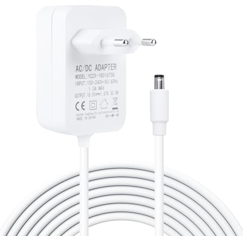 Adaptador 30W (18V 1.67A) para Alexa Echo 3ª/4ª Gen, Echo Show 8 (2ª Gen+), Echo Show 10/15/2ª Gen, Echo Plus 2ª Gen, Cargador de Repuesto con Cable 1.2m - Alimentador de Alta Potencia