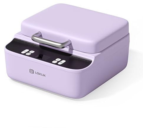 LOKLiK Prensa de calor para fundas de teléfono, insignias y más personalizadas - Máquina de impresión de Casos de teléfonos móviles portátiles - Máquina de Transferencia de Calor de Sublimación