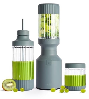 BEAST Blender à smoothie - Mixeur puissant 850W avec 3 gobelets en tritan et couvercles - 785 ml - Lames en acier inoxydable - Petit blender multifonctions pour smoothies, shakes et sauces - Mist