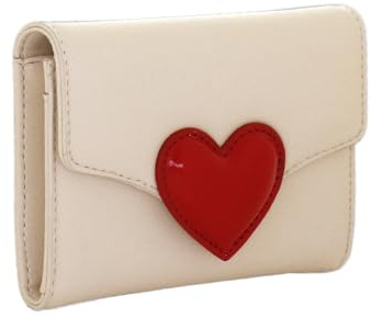 Camomilla Milano Portafoglio Donna, Similpelle, Collezione Love Bag, Misura S, Colore Bianco