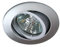 Rutec Alu-Druckguss-Einbaustrahler für MR16, IP20, Ø 8.2cm, mit Bajonett, ohne Fassung, schwenkbar, Eisen gebürstet
