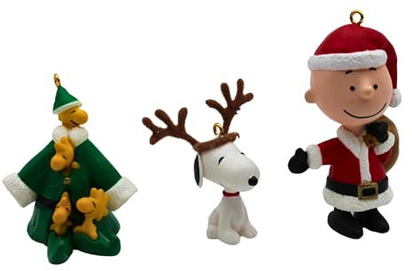 Peanuts Full of Christmas Spirit Charlie Brown, Snoopy, und Woodstock 2008 Hallmark Andenken Ornament