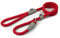 Ancol Viva Reflective Rope and Leather Slip Dog Lead - Red - Lightweight Weatherproof Durable Puppy Training Accessory - 1.5m x 12mm