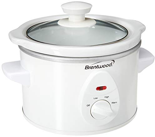 Brentwood Appliances SC-115W 1.5 Quart Slow Cooker, White
