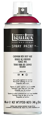 Liquitex Professional Spray Paint, Cadmium Red Deep Hue, 400 ml (Pack of 1)