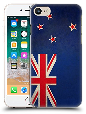 Head Case Designs Nuova Zelanda Neozelandese Aotearoa Calcio Bandiere Vintage Custodia Cover dura per Parte Posteriore Compatibile con Apple iPhone 7/8 / SE 2020 & 2022