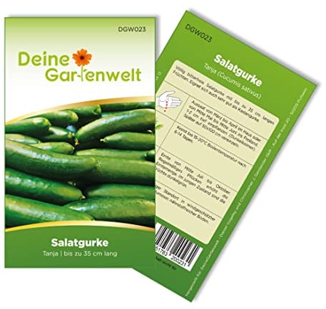 Salatgurke Tanja Samen - Cucumis sativus - Gurkensamen - Gemüsesamen - Saatgut für 10 Pflanzen