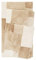 Homie Living Badteppich, Badematte, kuscheliger Flauschiger weicher Flor, rutschfest und waschbar, Cala Rosso (55 x 65 cm, Beige)