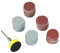 100 Stück 1 Zoll (25 mm) Schleifscheiben-Pad-Kit, selbstklebende Schleifscheiben Schleifpapier mit 1/8 Zoll Schaft-Trägerpolster für Bohrschleifer-Rotationswerkzeug