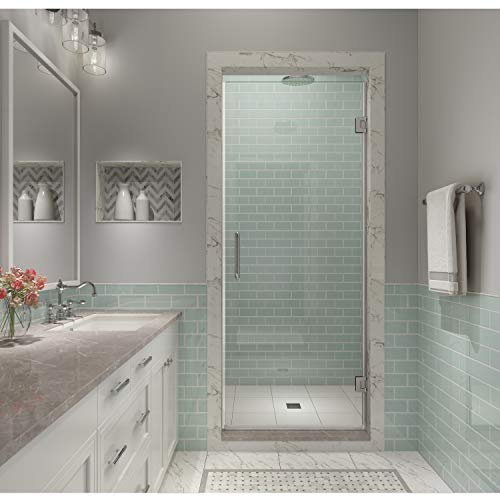 Aston SDR997EZ-CH-33580 Kinkade XL Shower Door, Polished Chrome
