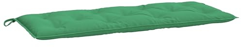 vidaXL Gartenbankauflage, Bankauflage Sitzkissen Outdoor, Polsterauflage Auflage für Gartenbank, Bankpolster Bankkissen, Grün 120x50x7cm Oxford-Gewebe