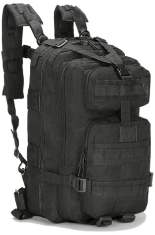 JupiterGear MOLLE - Mochila táctica militar de 25 L, Negro -, Mochilas de mochila