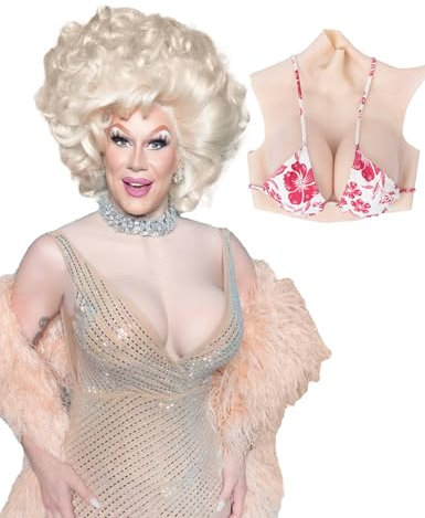 YAPOKCDS Silicone Poitrine Moules Faux Seins Faux Seins Hauts Cols Style C-H Coupe pour Drag Queen Crossdress