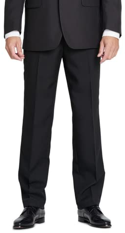 Mill&Tailor Herren Conrad Hose Schwarz I Baukasten System I Angenehmer Fit I Auch für Kräftige Männer