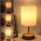 HSLighting Nachttischlampe Touch Dimmbar: Tischlampe Touch dimmbare Glühbirne 3 Helligkeitsstufen Einstellbar Schreibtischlampe minimalistische für Lesen Wohnzimme