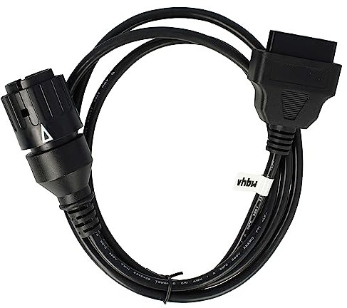 vhbw OBD2 Adapter 10 Pin auf OBD2 16Pin kompatibel mit BMW R 1200 GS Adventure K25, K51 Motorrad - 150 cm