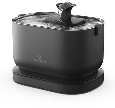 PETLIBRO Wireless Cat Water Fountain, 2.5L/84oz, Stainless Steel Tray, Motion Sensor for Automatic Liquid Release, Rechargeable, Indoor Dog Water Dispenser, For Pet Drinking