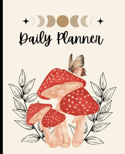My daily planner | To do list notebook | Mushroom daily planner | Organizer and daily planner | Undated planner for women | Witchy planner