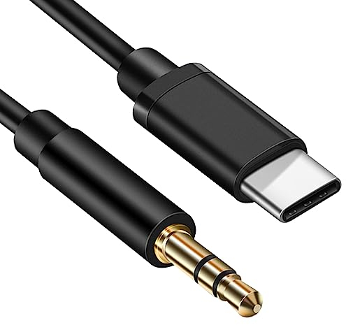 Cable Auxiliar USB C a Jack 3.5mm 1M, Cable Aux para Coche, Cable Jack Audio Auricular, Cable Adaptador USB C a Aux Compatible con Samsung Galaxy S23 S22 S21 S20 Note20, y Más