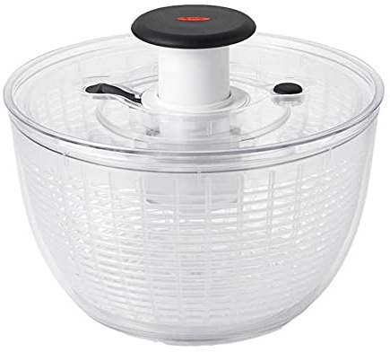 CASOTA Multi-Use Salad Spinner Dryer Easy to Use Pro Pump Spinner with Bowl, Colander and Built in Draining Large Drain Fruits and Vegetables Spinner Kitchen rotate