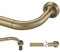 Lwiiom Gardinenstange in Antik-Bronze, 71,1–218,4 cm, verstellbar, 2,5 cm Durchmesser, Aluminium-Finish, Wandmontage