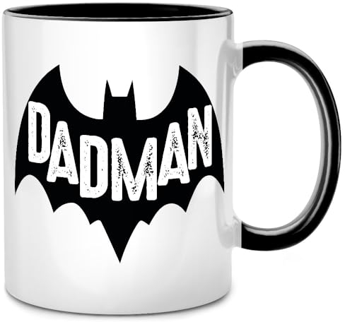 Seness Dadman Tasse, Dad Held Fledermaus, werdender Papa Geschenk, du wirst bester Papa, Mann Geschenkideen Geburtstag Vatertagsgeschenk, lustige Geschenke für Herren, Vater Geburtstagsgeschenk Daddy
