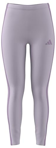 adidas Donna Essentials 3-Stripes Cotton Leggings, Ice Lavender/Bliss Lilac, XS