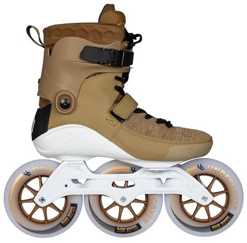 Powerslide Inline Skate Swell Gold 125 - Recall Memory Foam Polsterung, für Fitness und Marathon, für Damen und Herren